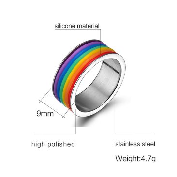 Rainbow silicone ring outlet